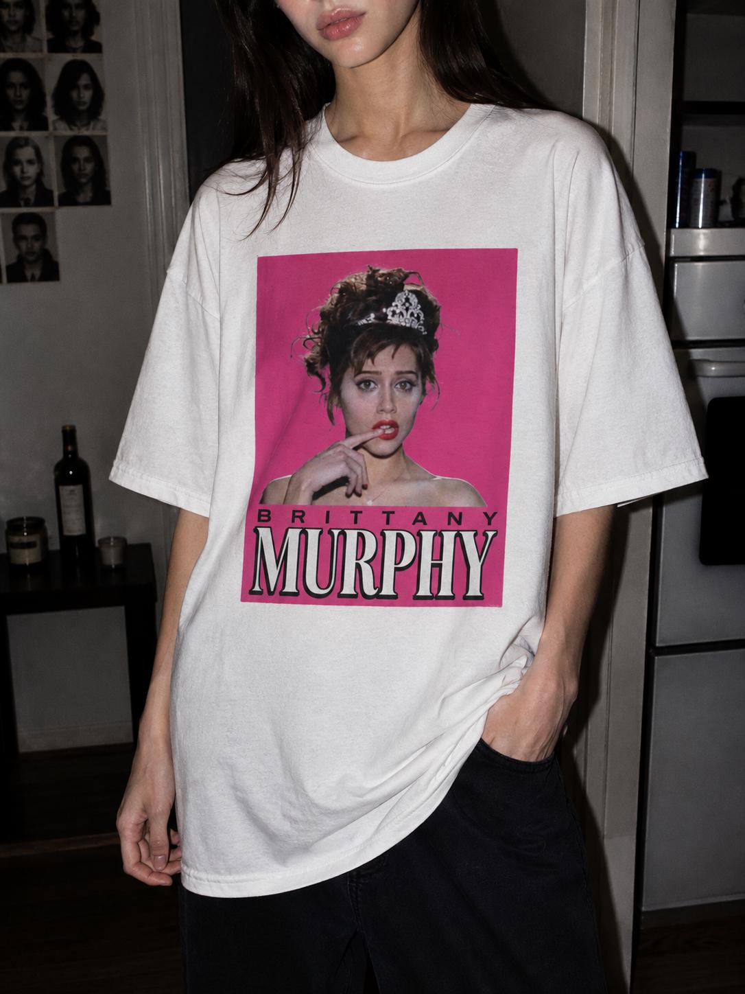 Brittany Murphy Bubblegum Pink Tee, Y2K Bootleg Shirt