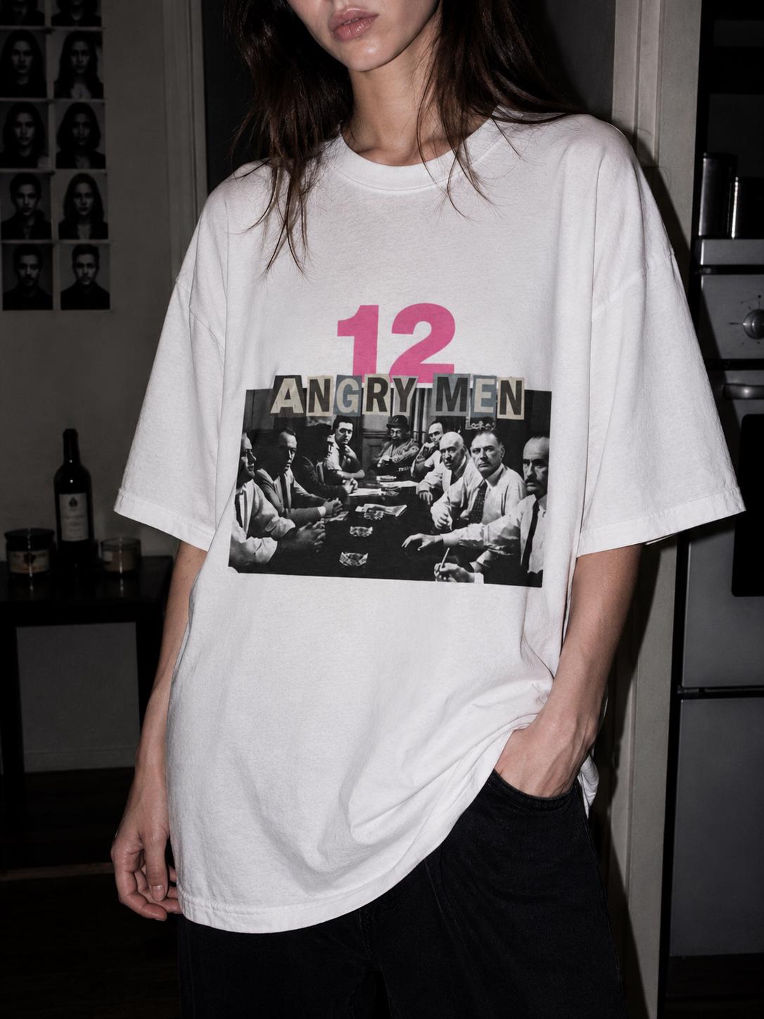 12 Angry Men bubblegum pink bootleg cinephile tee